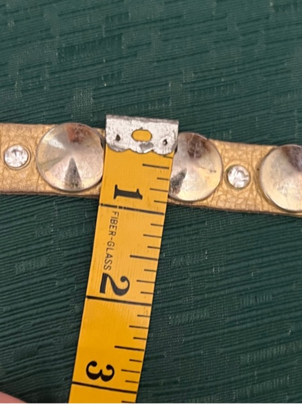 Set of 3 Studded Leather Cuff Bracelets - Gold, Gunmetal, Silver - Picture 11 of 11